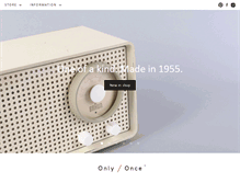 Tablet Screenshot of onlyonceshop.com